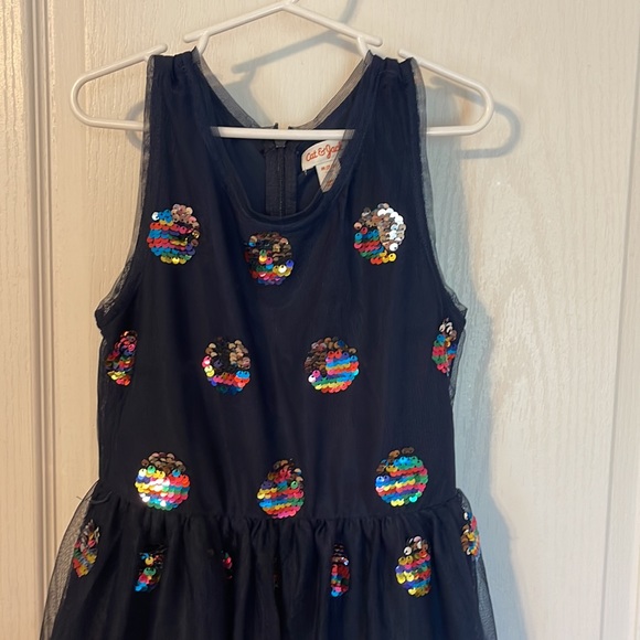 Girls flippy sequin dress. Excellent condition - Picture 2 of 5